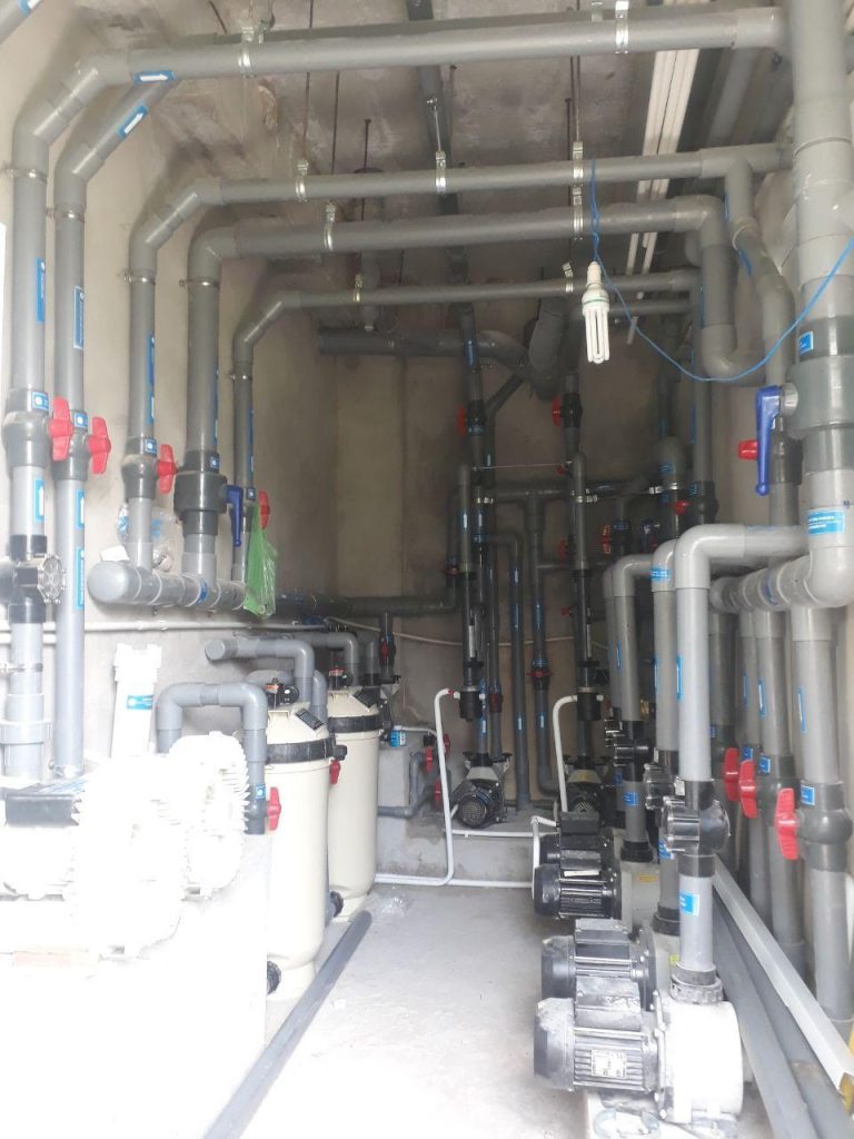 Phòng máy hệ thống hồ jacuzzi, Hồ Thủy lực