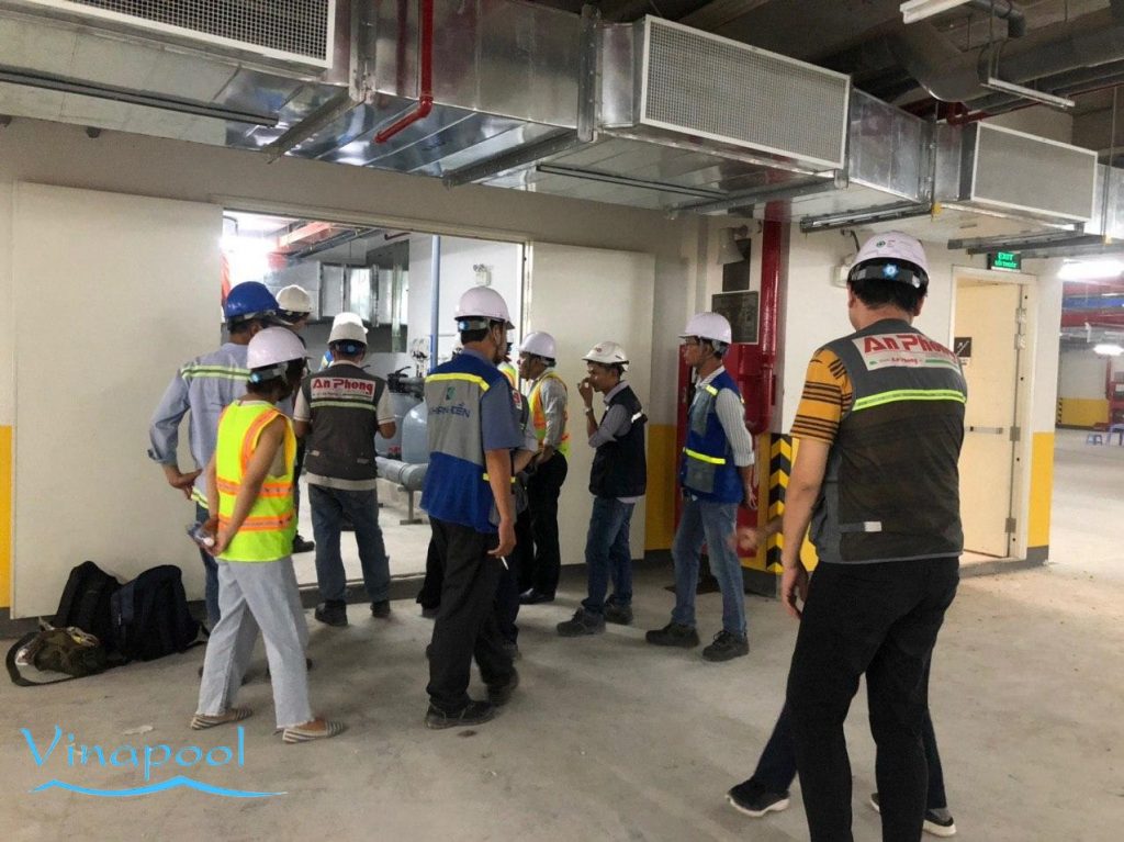 Kiểm tra nghiệm thu phòng máy lọc hồ bơi