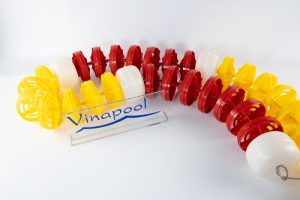 Dây phao hồ bơi Dofi 2 màu đỏ vàng