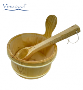 Xô, gáo gỗ phòng xông hơi khô